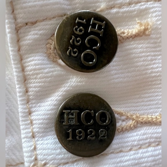 Vintage y2k HCO hollister low rise flare jeans in white. Size 7. - Picture 4 of 12